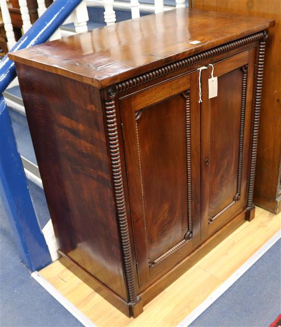 A Regency mahogany cabinet, W.84cm